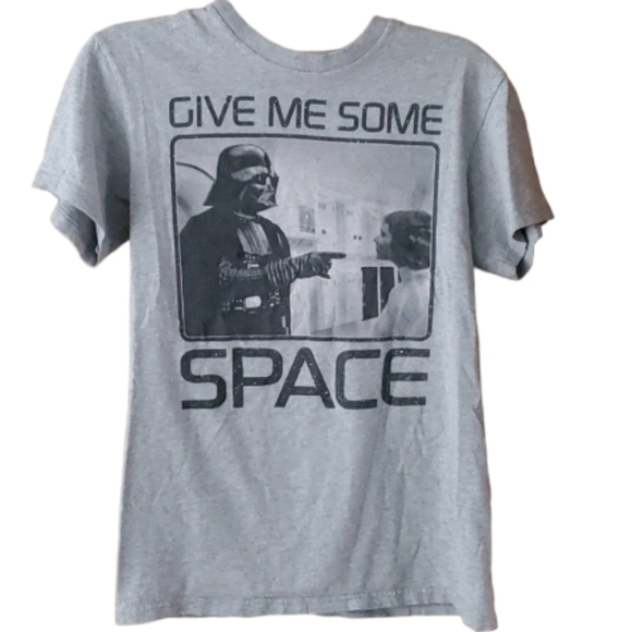Star Wars Mens‎ Vintage Give Me Some Space Short Sleeve Shirt Size Small - Picture 1 of 5
